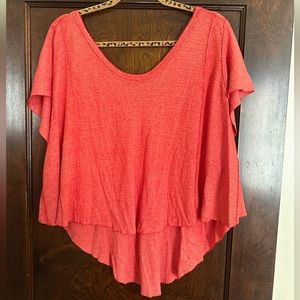 We The Free coral dolman top